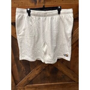 The North Face Mens Never Stop Shorts White Rainbow Logo NF0A4AAGLG5 XXL NWT
